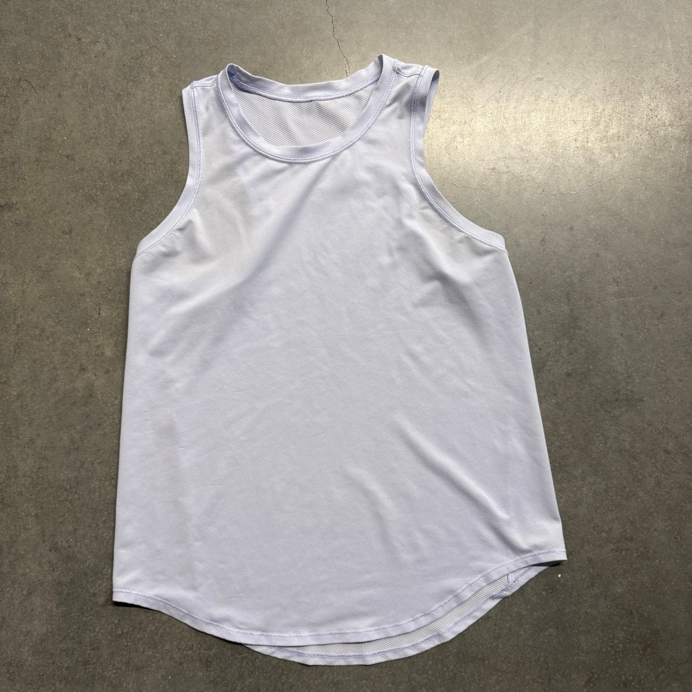 Lululemon Sculpt Tank Top Light Purple Lavender Perforated Mesh Activewear
